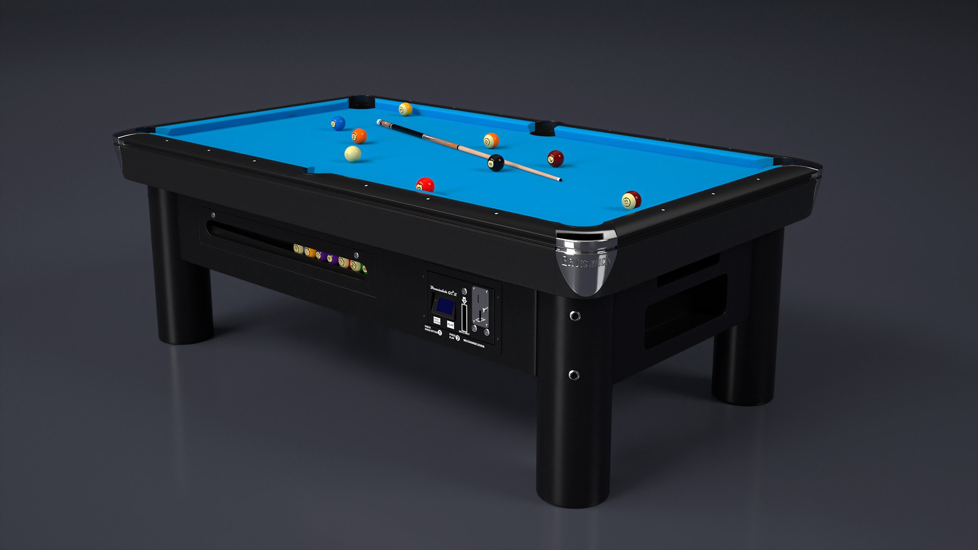 3D Commercial Public Pool Table Brunswick Blue - TurboSquid 2219466