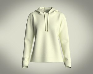 Girls Hoodie-Mint Lemon 3D model