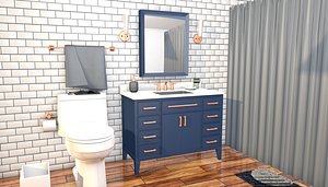 3D model toilet room