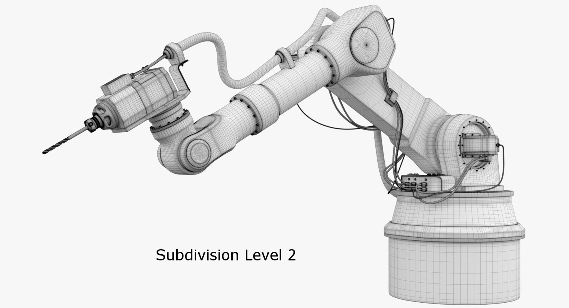 3d Model Industrial Robot 1