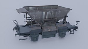 3D Gravel car model