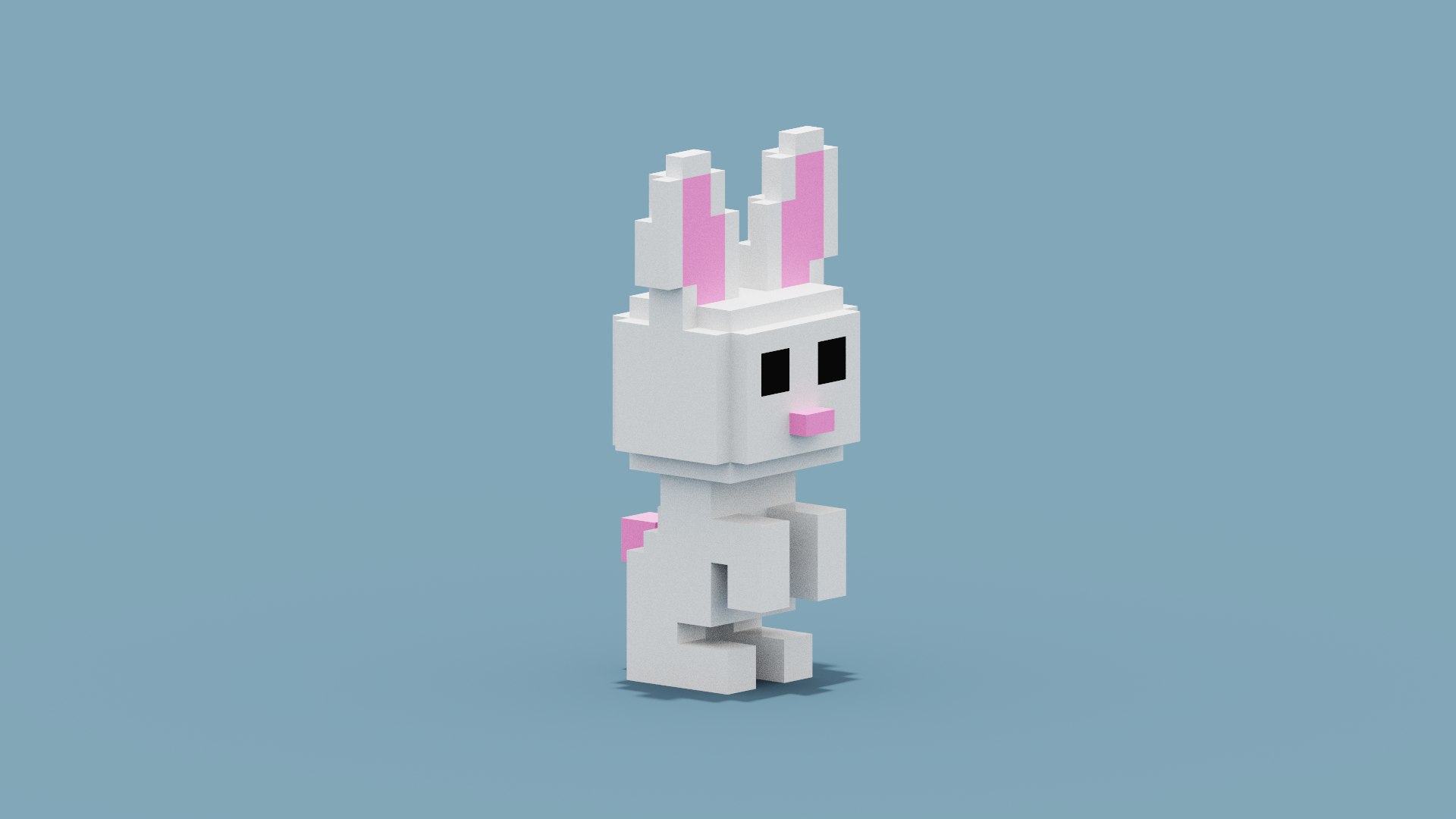 Voxel Rabbit 3D Model - TurboSquid 1910255