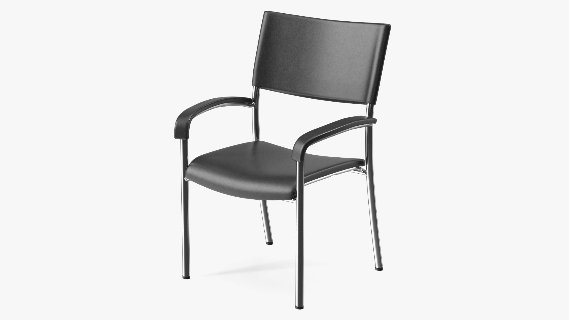 Office Steel Chair 3D model preview