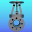 gate valve pipeline 3d model