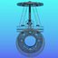 gate valve pipeline 3d model