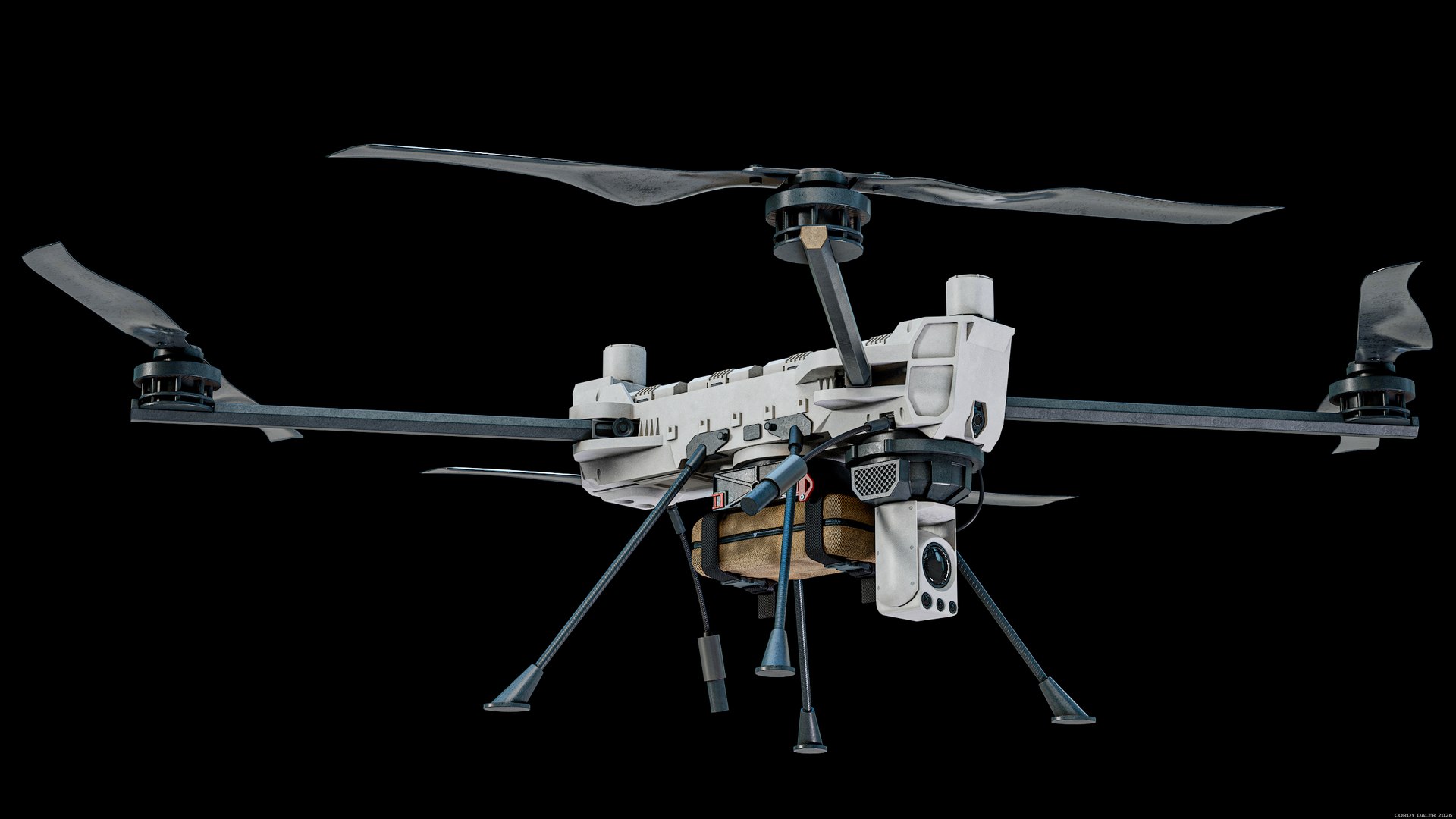 3D C100 Defense Drone With Remote Controller PBR model https://p.turbosquid.com/ts-thumb/P4/RLTrdv/1W/q_viewport_002/png/1765733996/1920x1080/fit_q87/3ec5b8a36b037a34fb5df99b067a6c62b039b5a2/q_viewport_002.jpg