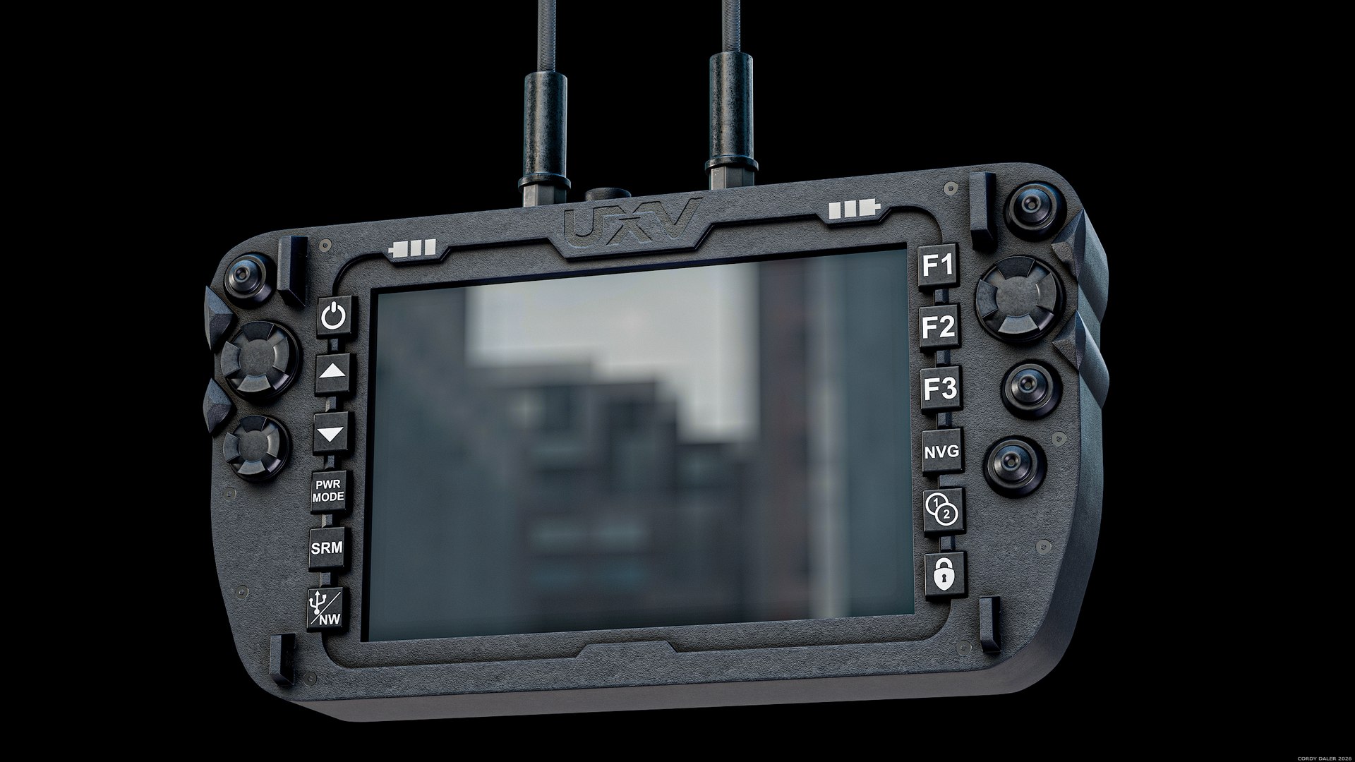 3D C100 Defense Drone With Remote Controller PBR model https://p.turbosquid.com/ts-thumb/P4/RLTrdv/2R/r_viewport_008/png/1765734340/1920x1080/fit_q87/a377084c092a14790b0a7f4ef760beafb63356a6/r_viewport_008.jpg