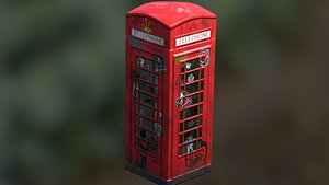 3D Red Telephone Box