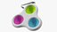 Giocattolo semplice con fossetta portatile con clip per chiavi