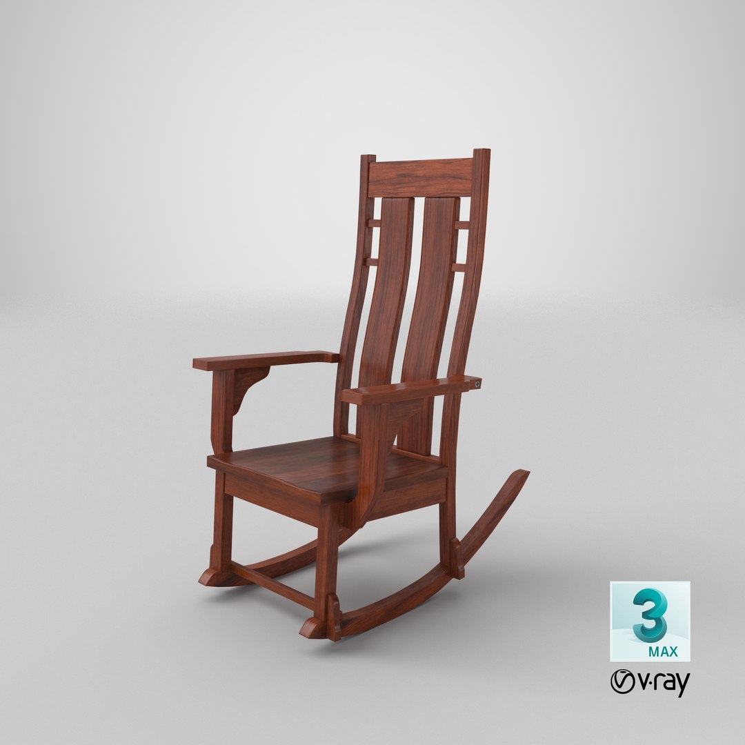 3D Rocking Chair 03 - TurboSquid 2031593