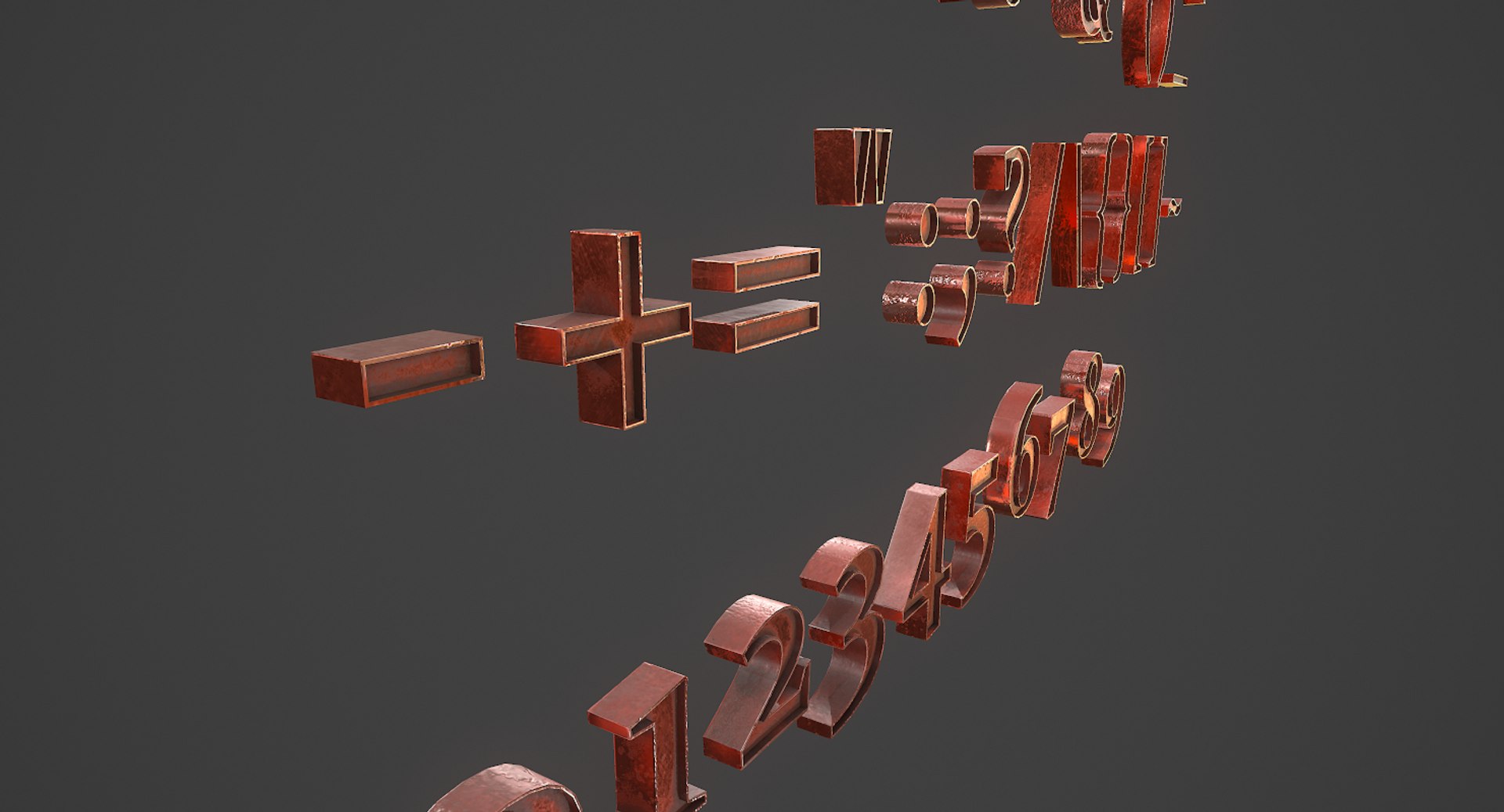 3D english letters - TurboSquid 1501713