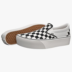 3d checkered vans