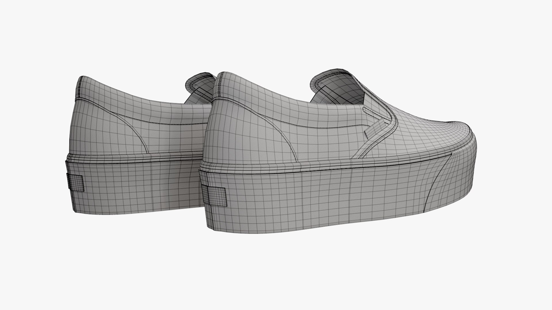 3D model Vans Classic Slip-On Platform Checkerboard https://p.turbosquid.com/ts-thumb/P4/b2ck30/ja/vansclassicsliponplatform04wireframe/jpg/1653906951/1920x1080/fit_q87/4c865c717da42a9bc72f0d971d79bf8cd19cd990/vansclassicsliponplatform04wireframe.jpg