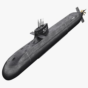japanese submarine soru 3d model