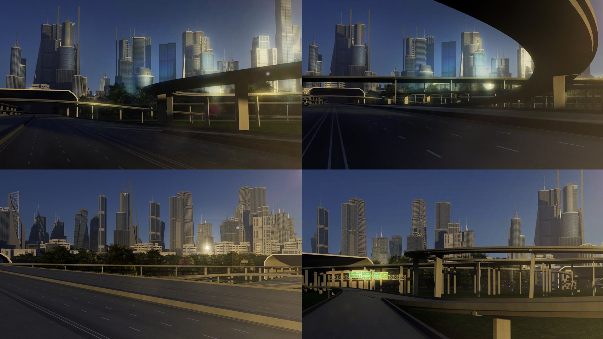 3D Freeway City and Suburbs Collection 2 model - TurboSquid 1916510