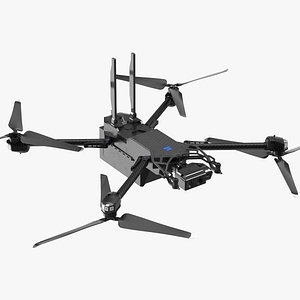 Autonomous Drone Skydio X2 Rigged for Maya
