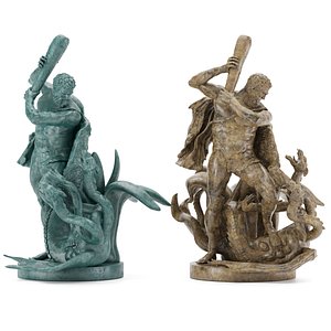 Statue of Hecules slying the Lernaean Hydra