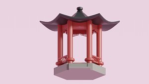 3D Chinese Pavilion