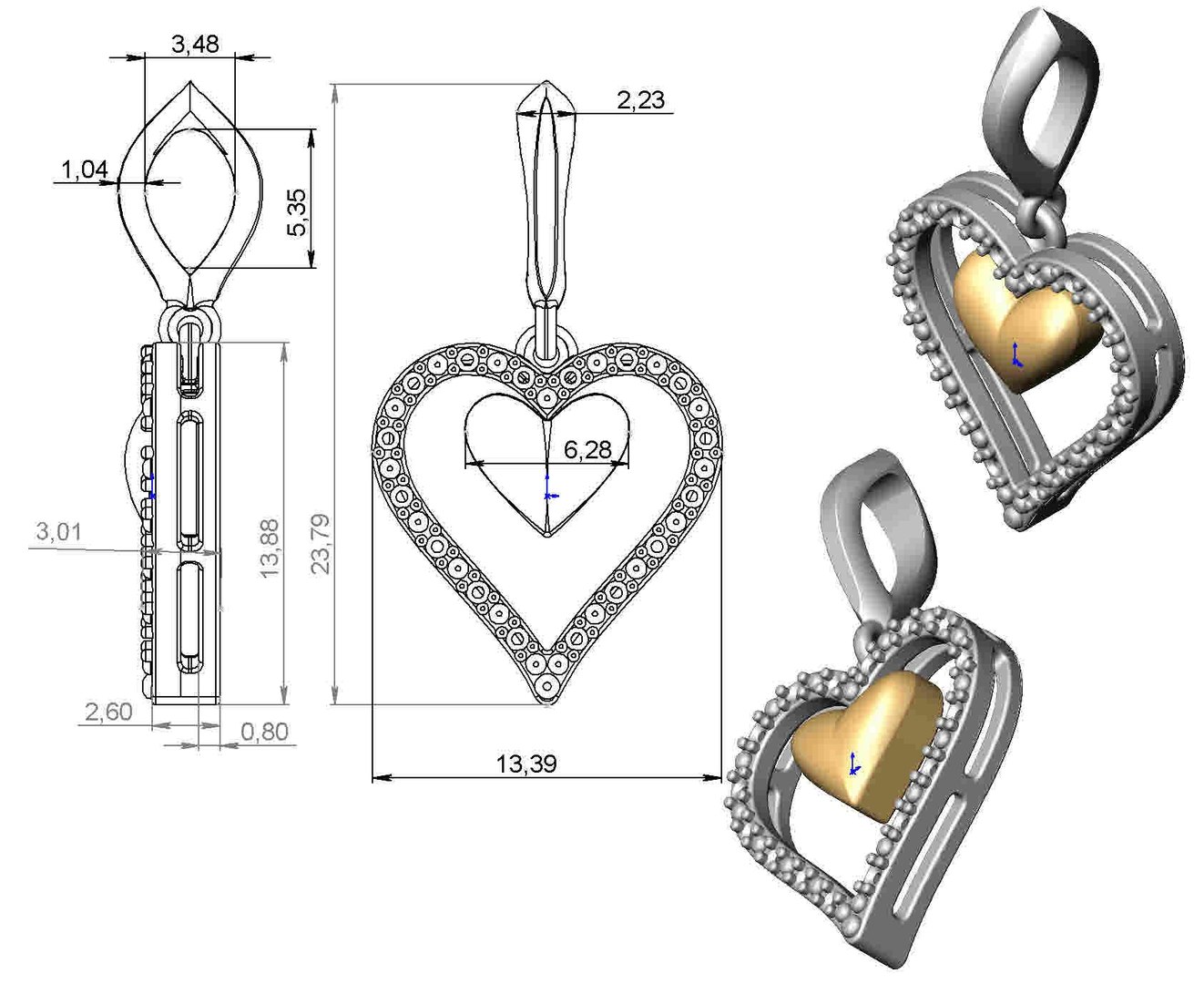 3d Gold Model