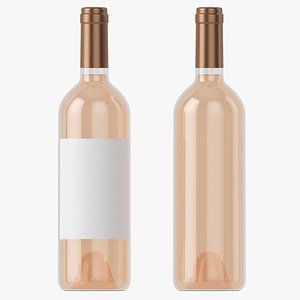 3D model Wine bottle mockup 03