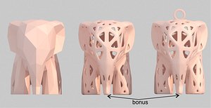 elephant printing 3D model