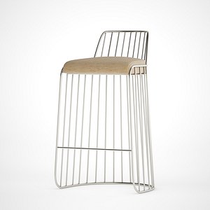 Bride's Veil Bar Stool