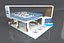 Exhibition Stand Booth Stall 12x16m Height 750cm 4 Side Open