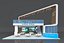 Exhibition Stand Booth Stall 12x16m Height 750cm 4 Side Open