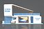Exhibition Stand Booth Stall 12x16m Height 750cm 4 Side Open