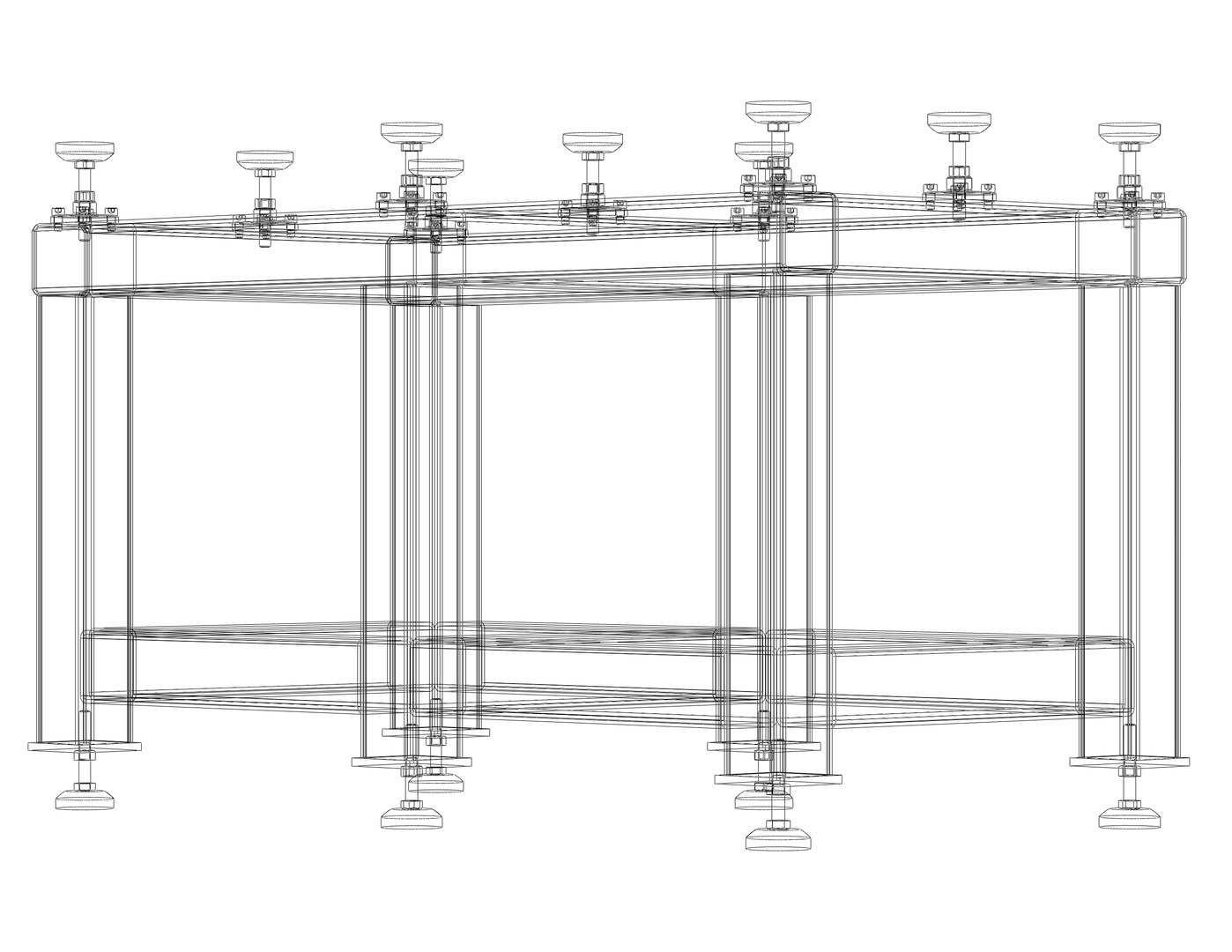 3D Heavy Duty Steel Stand for Precision Surface Plate TurboSquid 2176840