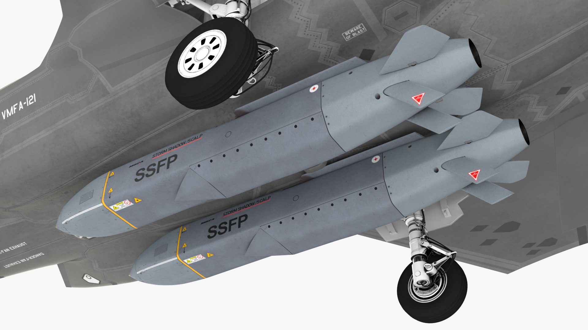 F-35 Carrying Storm Shadow Missiles 3D model https://p.turbosquid.com/ts-thumb/P5/FRXtKD/0D/f35carryingstormshadowmissiles3dsmodel027/jpg/1689680073/1920x1080/fit_q87/f3482f7922666f7cb5be2ef354d716ef3dd5da8d/f35carryingstormshadowmissiles3dsmodel027.jpg