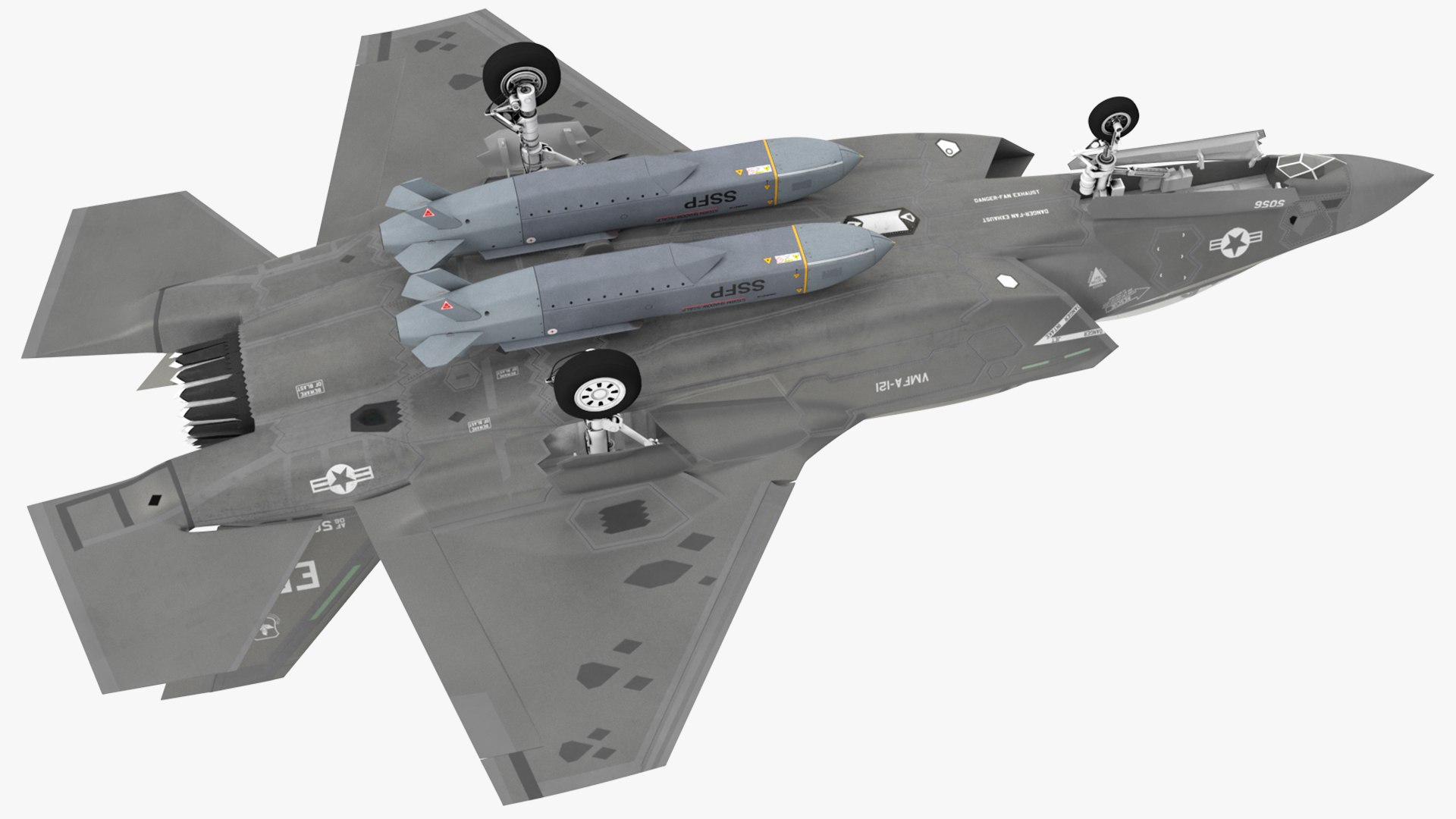 F-35 Carrying Storm Shadow Missiles 3D model https://p.turbosquid.com/ts-thumb/P5/FRXtKD/46/f35carryingstormshadowmissiles3dsmodel020/jpg/1689680049/1920x1080/fit_q87/2ca4982bb9850e0b2bb91bd9b3d8cc46b39ae334/f35carryingstormshadowmissiles3dsmodel020.jpg