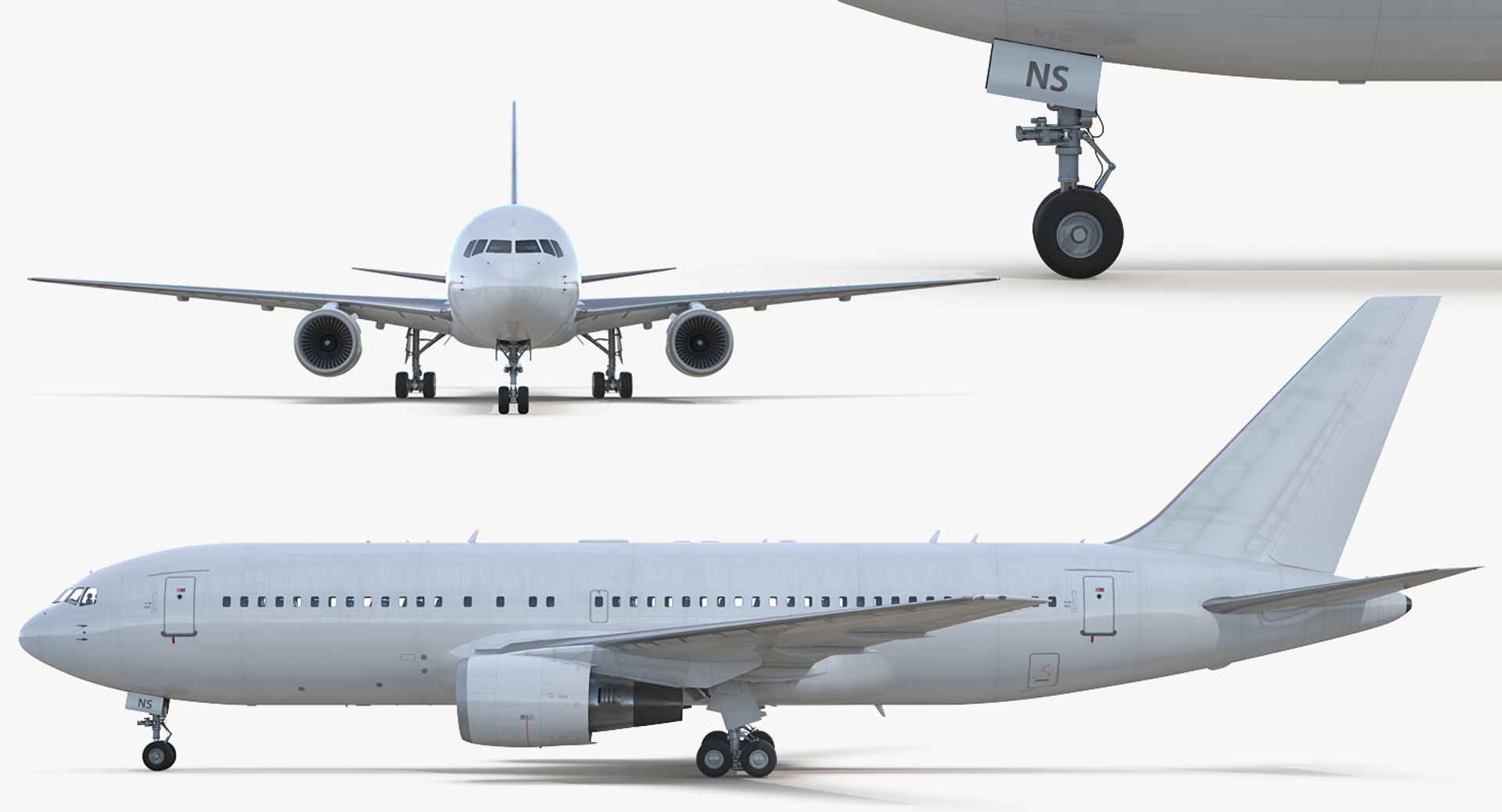 3D Boeing 767-200 Generic Rigged - TurboSquid 1232855