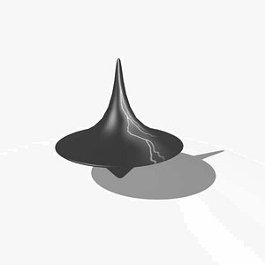 3d spinning top model