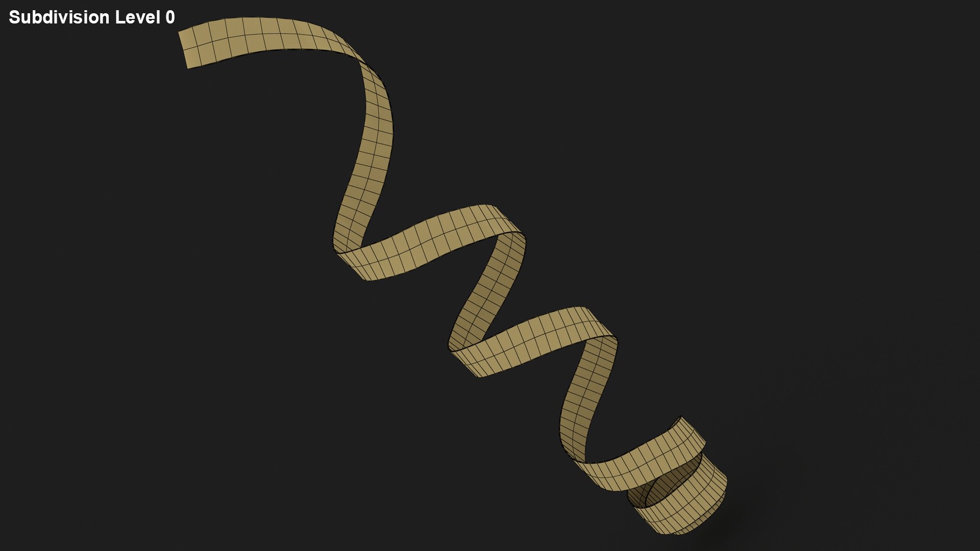 3D curly ribbon 05 - TurboSquid 1649251