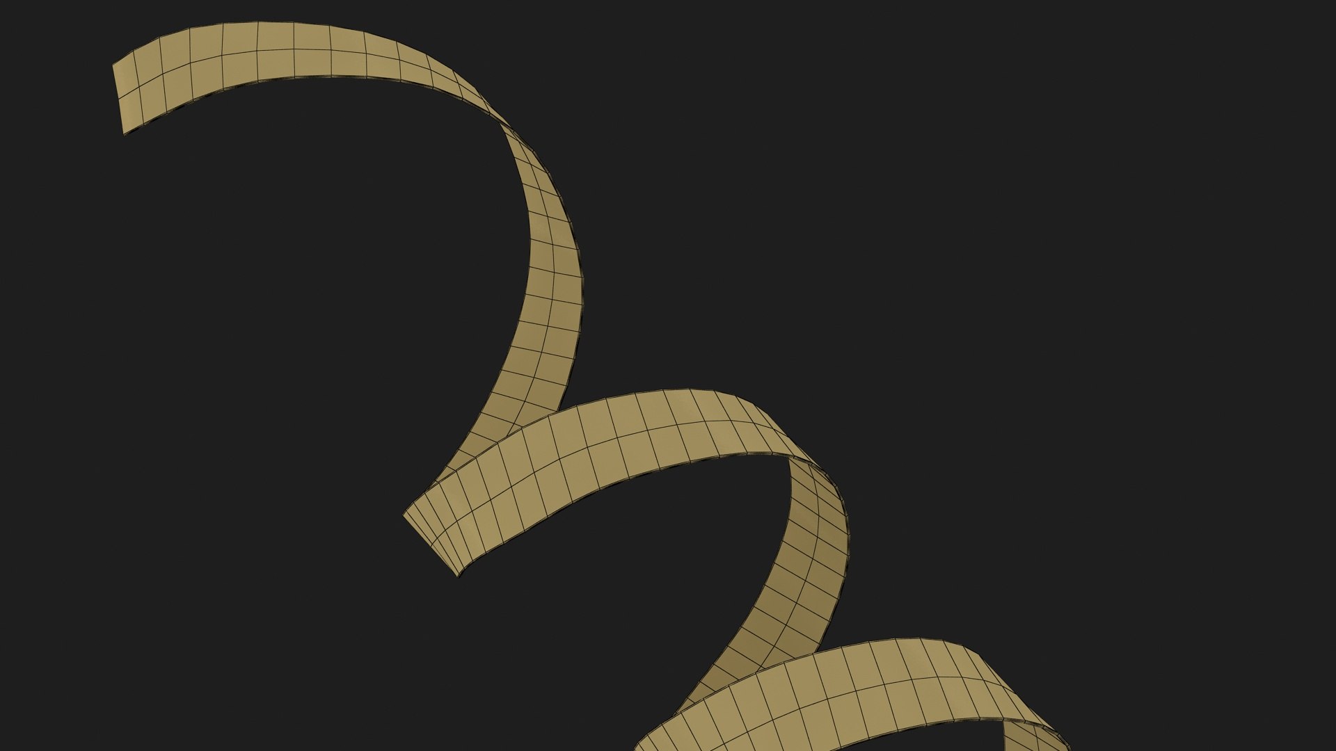3D curly ribbon 05 - TurboSquid 1649251