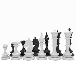 chess pieces 3D