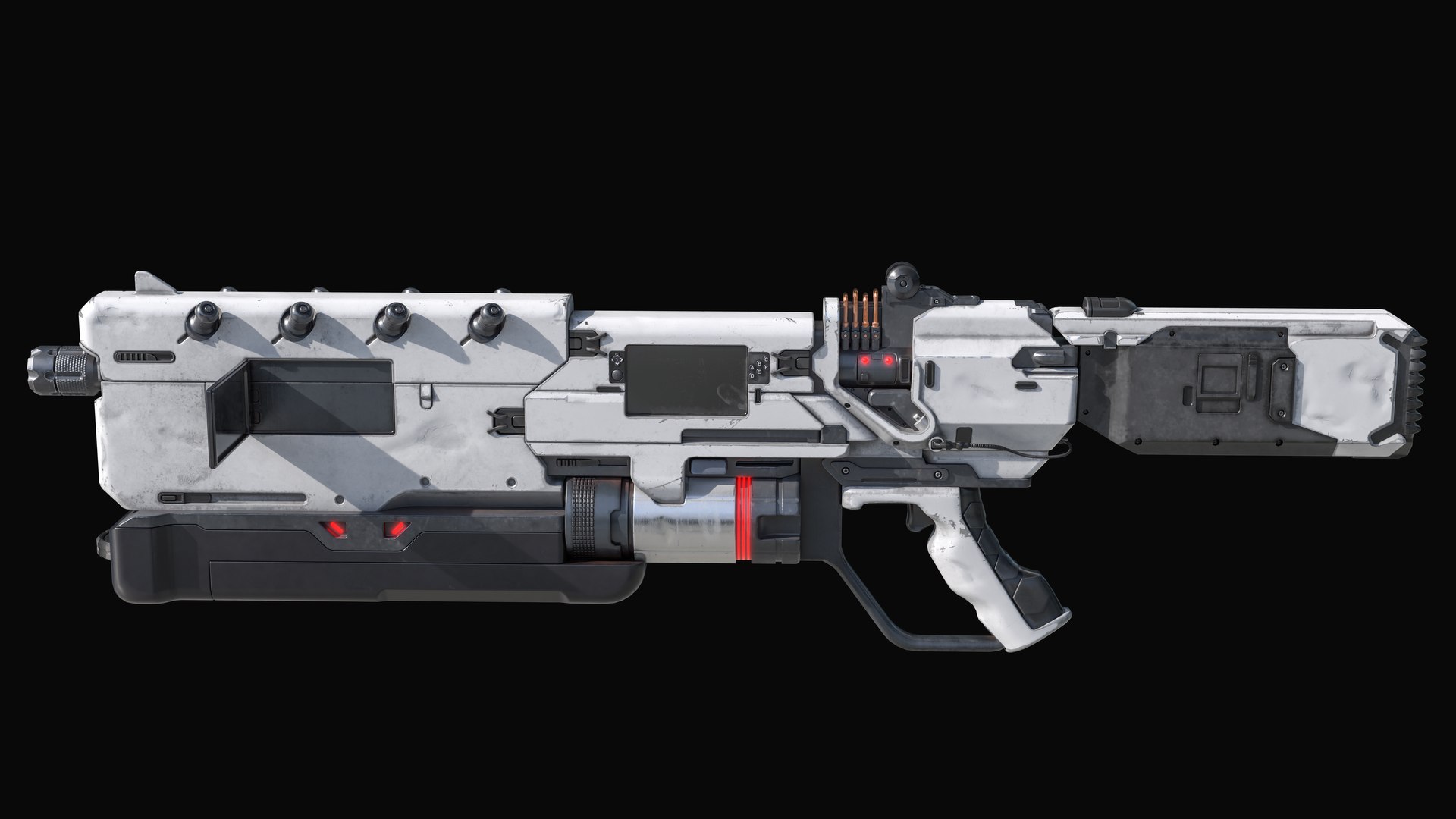 Sci-Fi Rifle 3D Model - TurboSquid 2286600