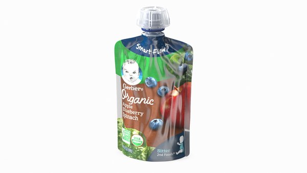 Gerber organic apple blueberry spinach clearance