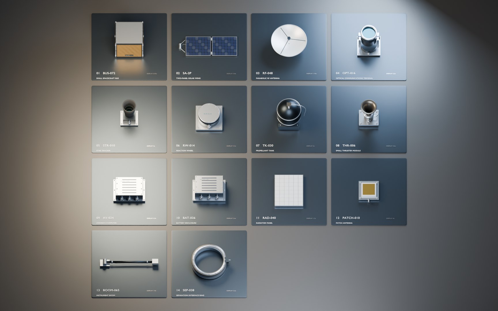 Modular Satelite 3D https://p.turbosquid.com/ts-thumb/P5/TbYJa0/Oc/satelite_8/png/1789551240/1920x1080/fit_q87/d718cc649d0122ce62f00c1ce07e0266b080a6f9/satelite_8.jpg