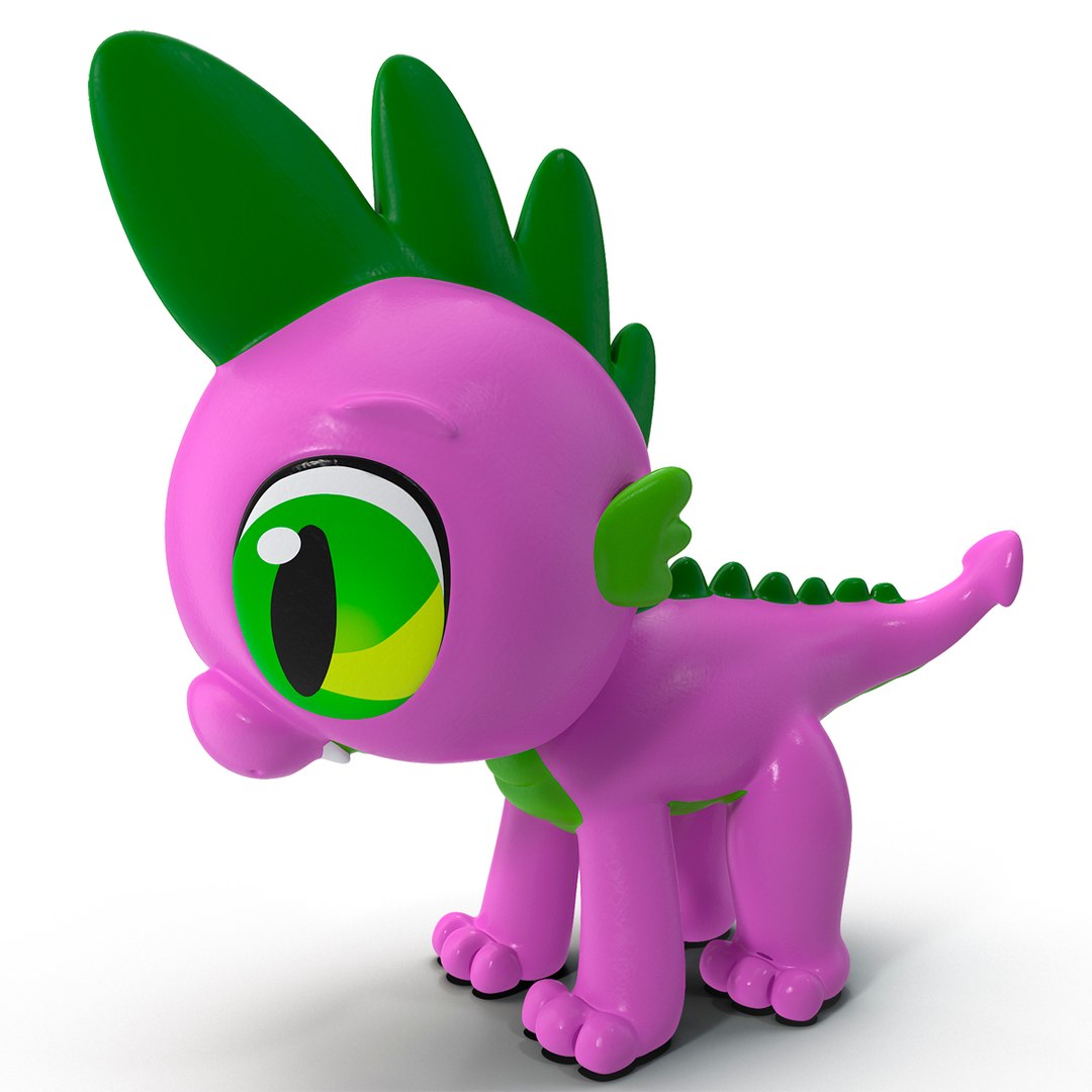 Little Pony Spike Toy 3d Model