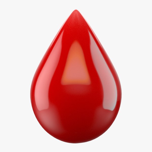 Blood drop 3D