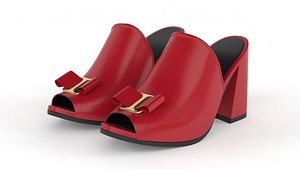 Women Slide Sandal 3D model