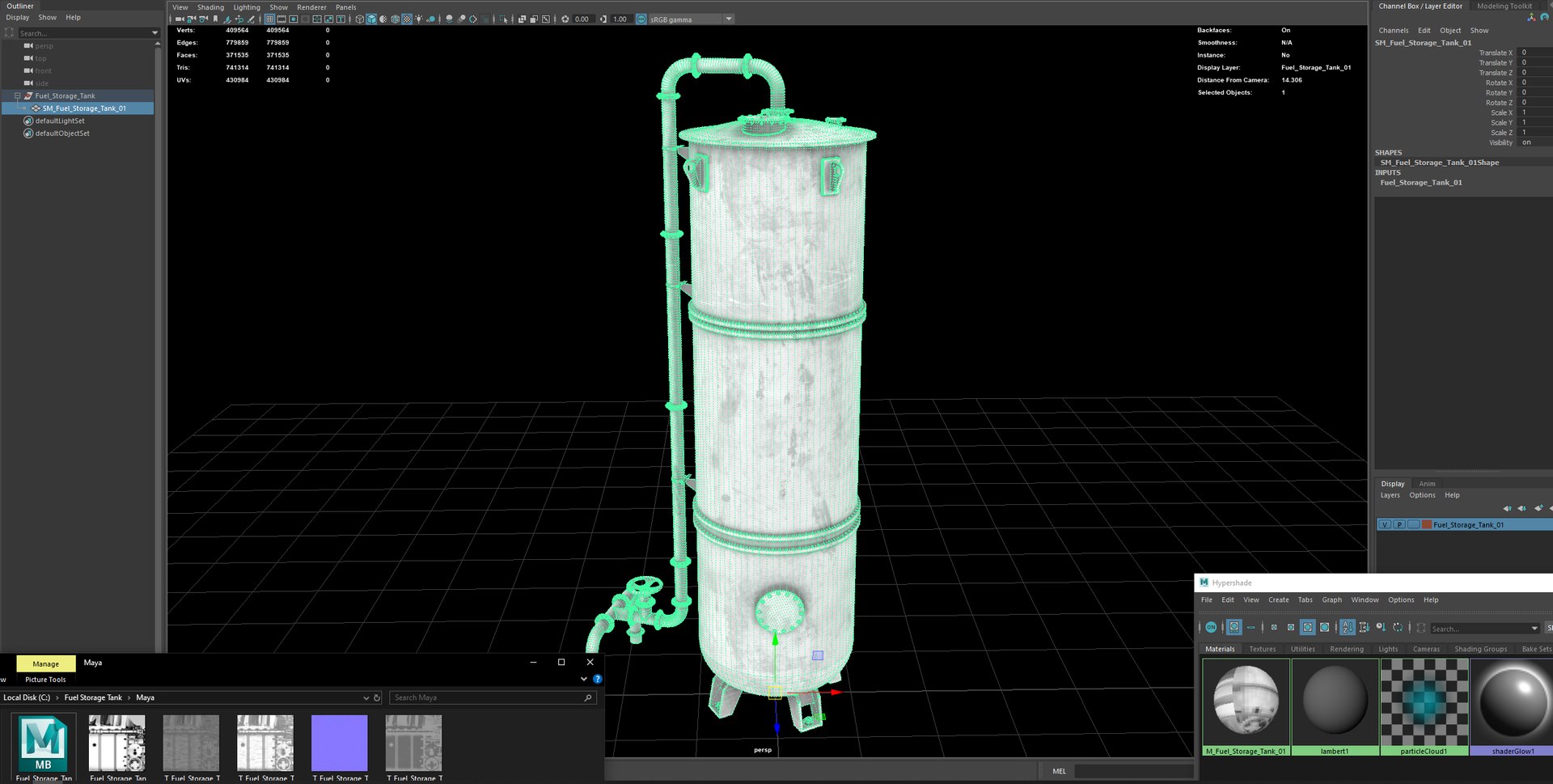 Fuel Storage Tank01 3D Model - TurboSquid 2305040