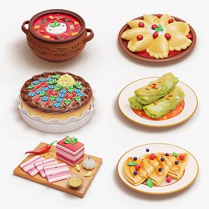 3D Ukraine Food Pack
