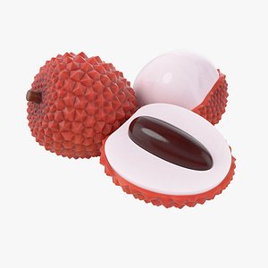 3D Cartoon Lychee Fruit