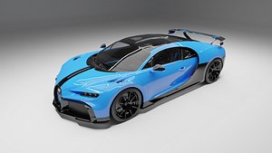3D BUGATTI CHIRON PUR SPORT model