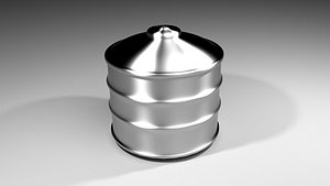 Steel Water Tank 2 3D model