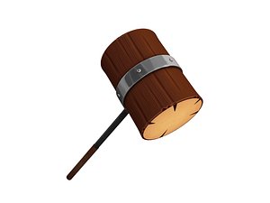 wooden mallet 3D