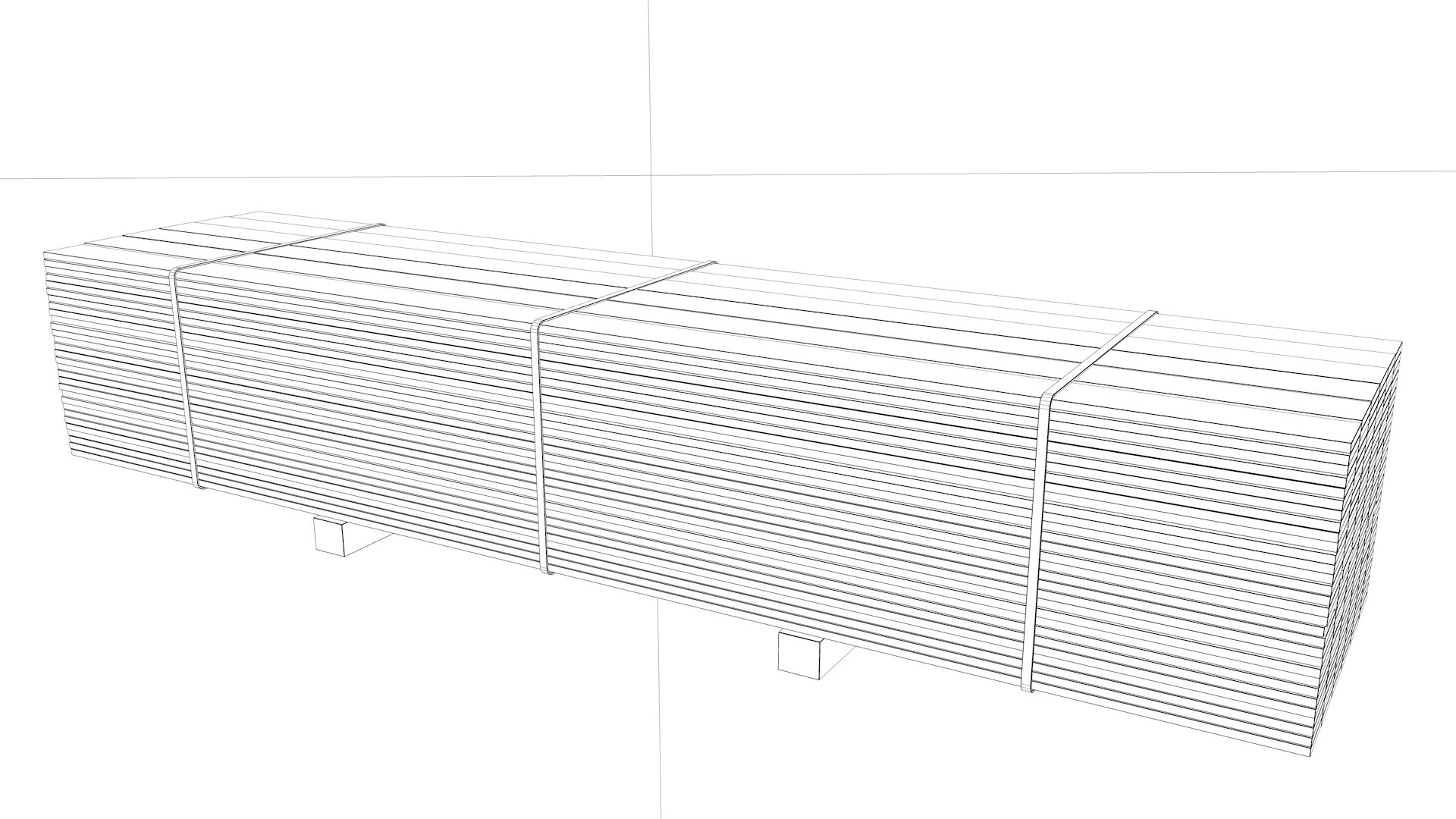 Pallet With Pine Timber 3d - Turbosquid 1760271